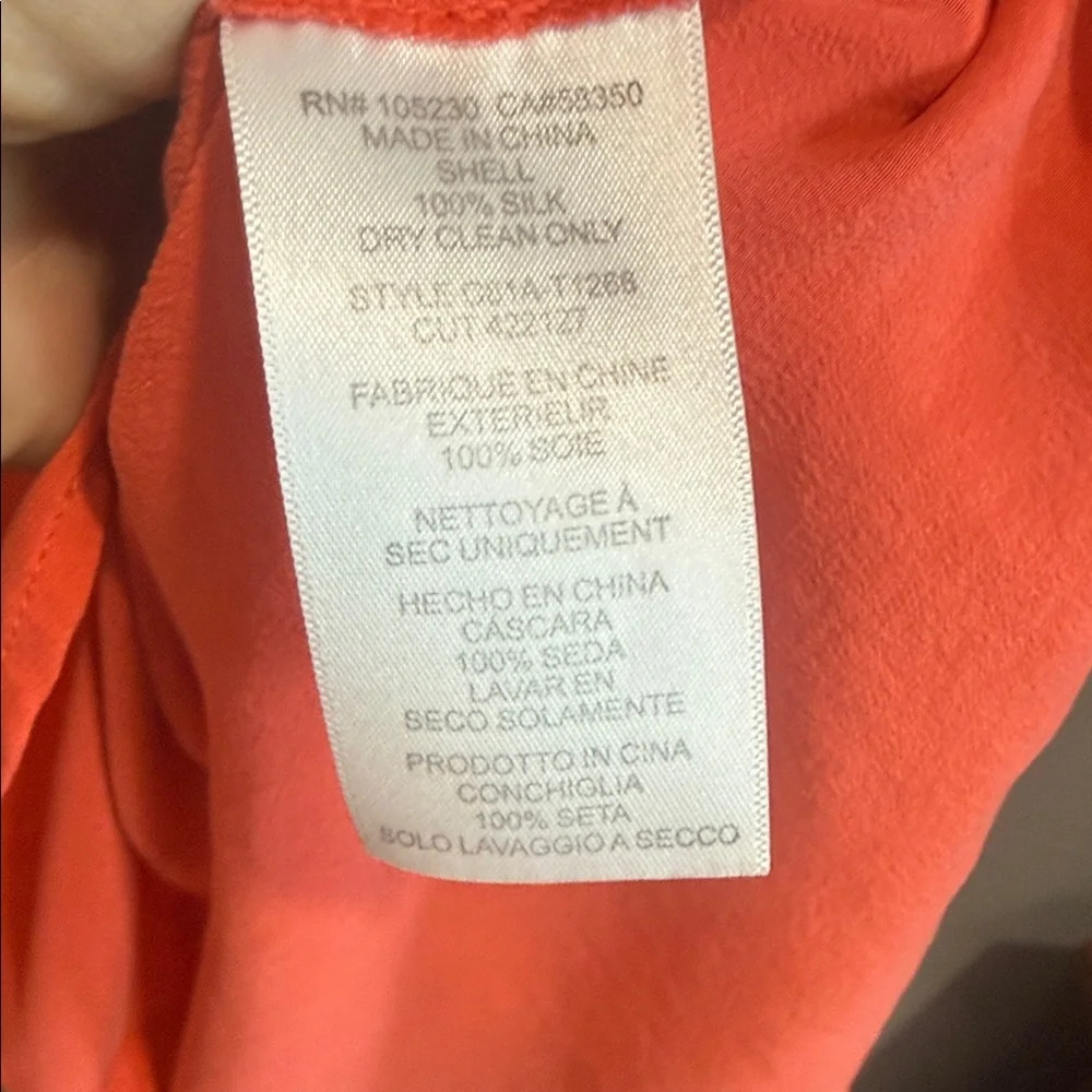 Joie Bright Coral Blouse - Picture 3 of 4